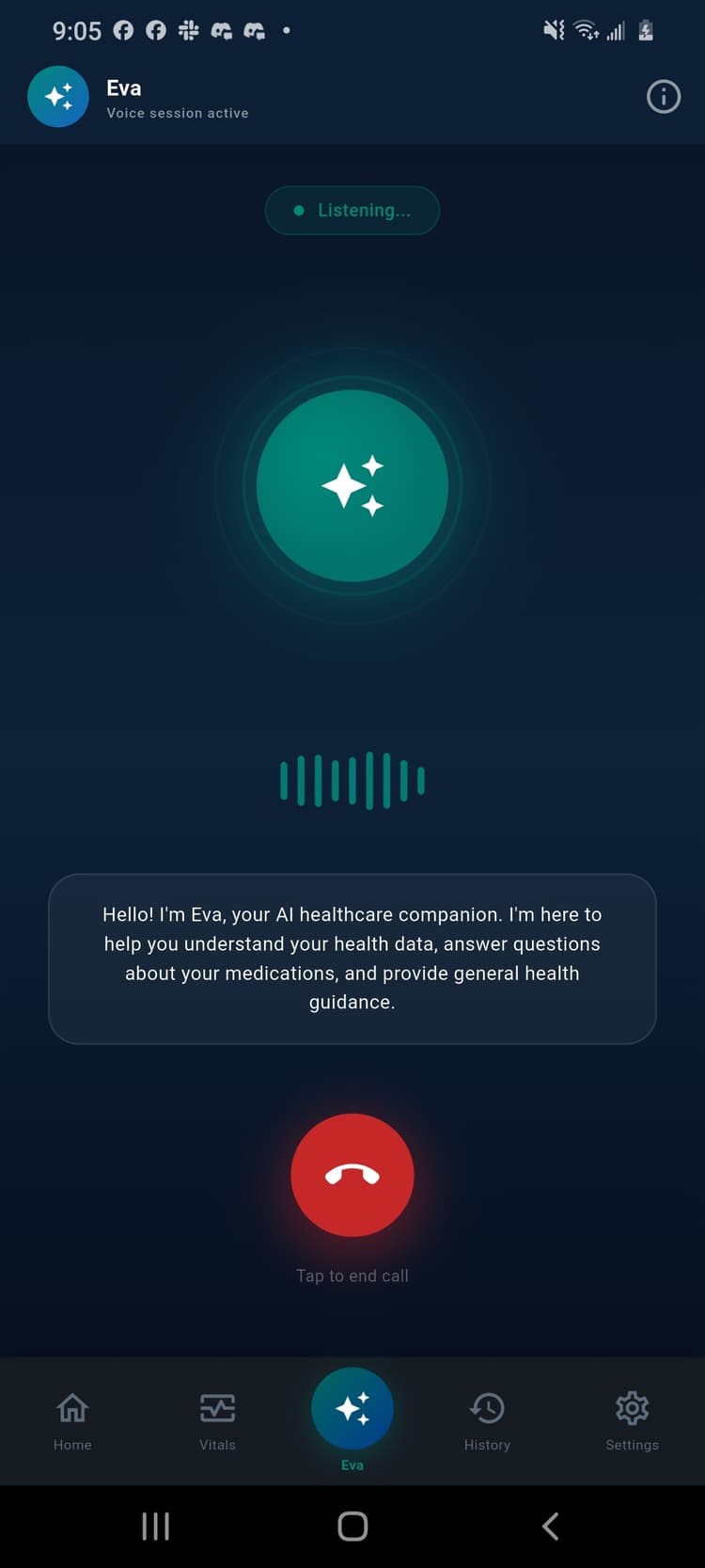 Patient App Dashboard Screen 2